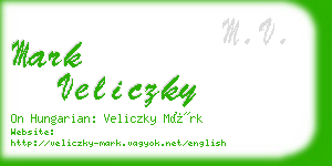 mark veliczky business card